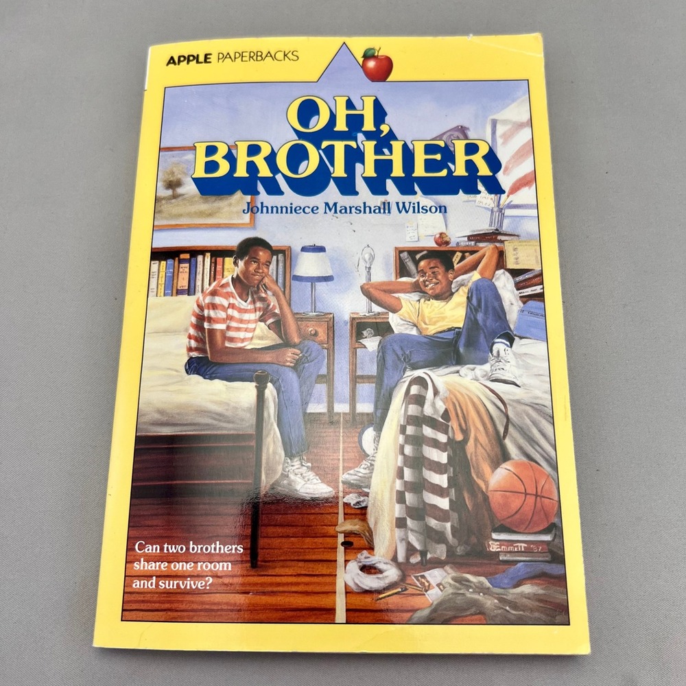 Scholastic Oh Brother Book Kids OS Yellow Good 1988 Apple Paperback Vintage